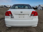 2005 Honda Civic Lx White vin: 2HGES16575H566539