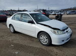 2005 Honda Civic Lx White vin: 2HGES16575H566539