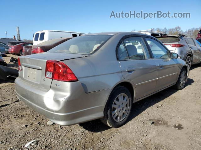 2005 Honda Civic Lx Beige vin: 2HGES16575H580053