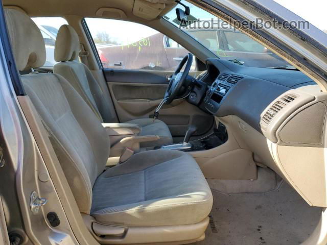 2005 Honda Civic Lx Бежевый vin: 2HGES16575H580053