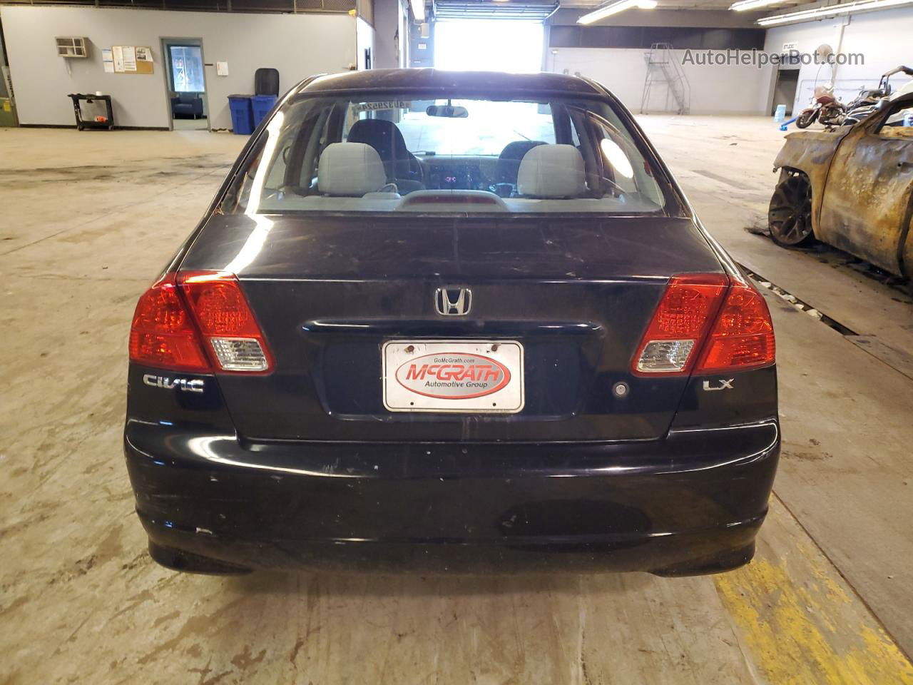 2004 Honda Civic Lx Black vin: 2HGES16584H529787