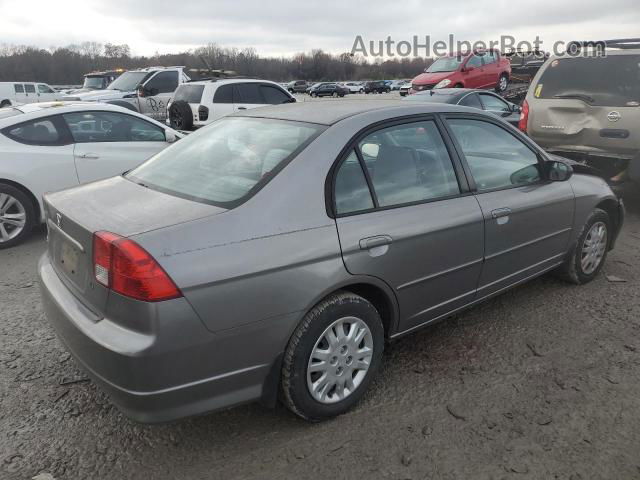 2004 Honda Civic Lx Gray vin: 2HGES16584H546024