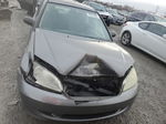 2004 Honda Civic Lx Gray vin: 2HGES16584H546024