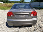 2004 Honda Civic Lx Gray vin: 2HGES16584H576317