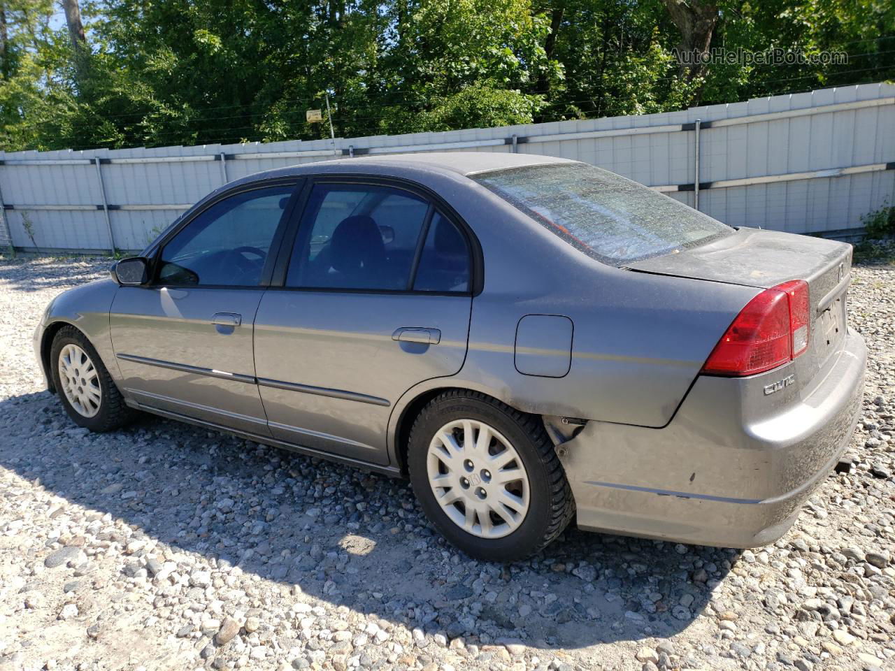 2004 Honda Civic Lx Gray vin: 2HGES16584H576317