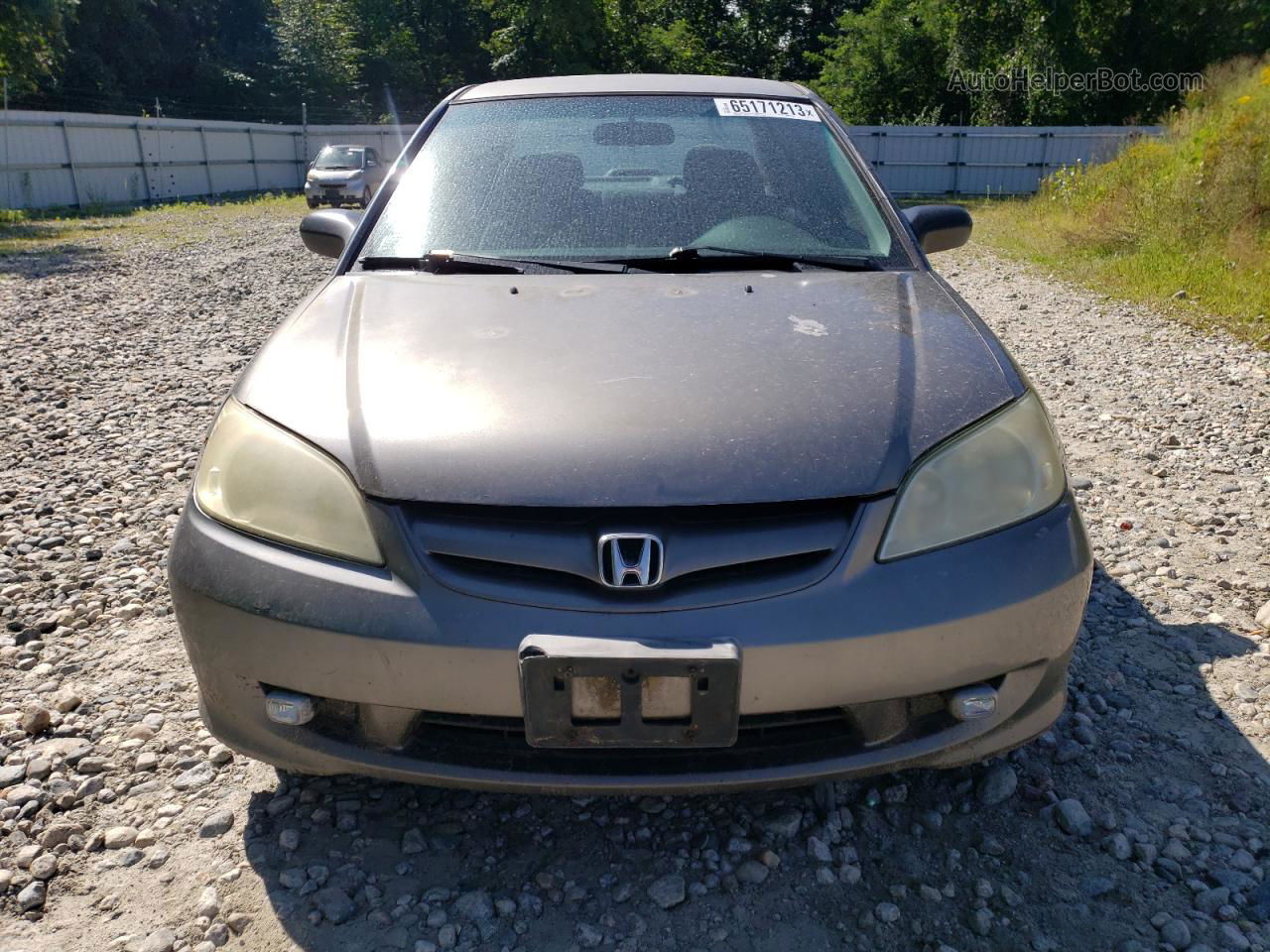 2004 Honda Civic Lx Gray vin: 2HGES16584H576317