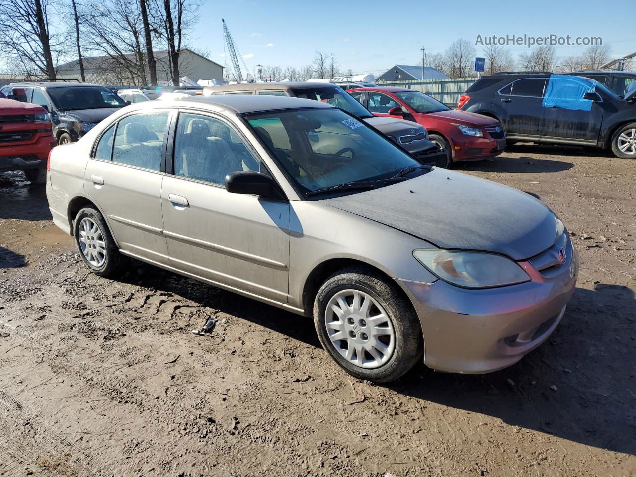 2004 Honda Civic Lx Gold vin: 2HGES16584H616315