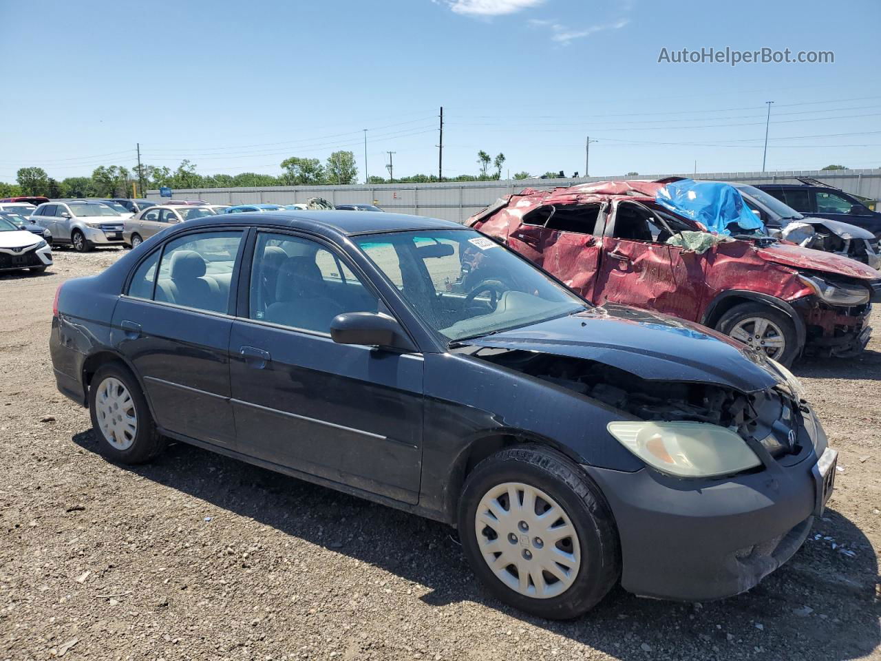 2004 Honda Civic Lx Black vin: 2HGES16584H617996