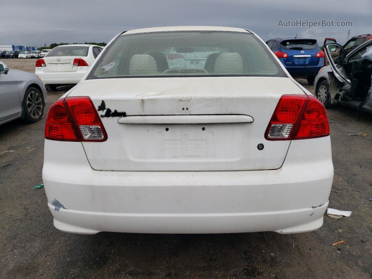 2004 Honda Civic Lx Белый vin: 2HGES16584H629369