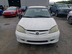 2004 Honda Civic Lx White vin: 2HGES16584H629369