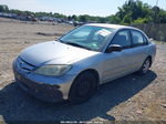 2005 Honda Civic Lx Silver vin: 2HGES16585H560748