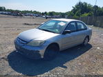 2005 Honda Civic Lx Silver vin: 2HGES16585H560748