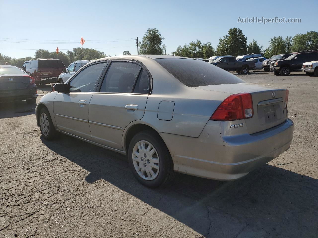 2004 Honda Civic Lx Tan vin: 2HGES16594H573801