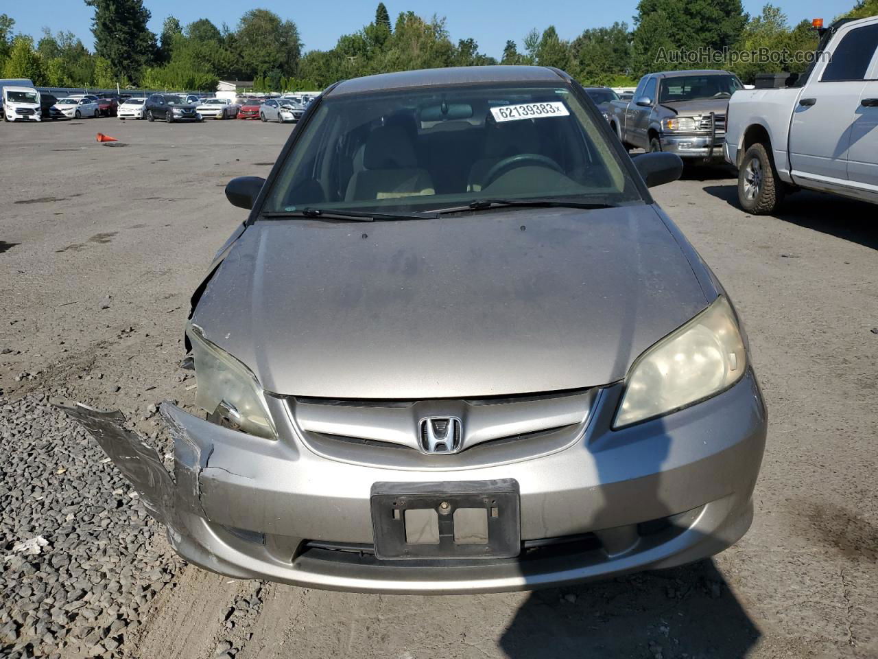 2004 Honda Civic Lx Tan vin: 2HGES16594H573801