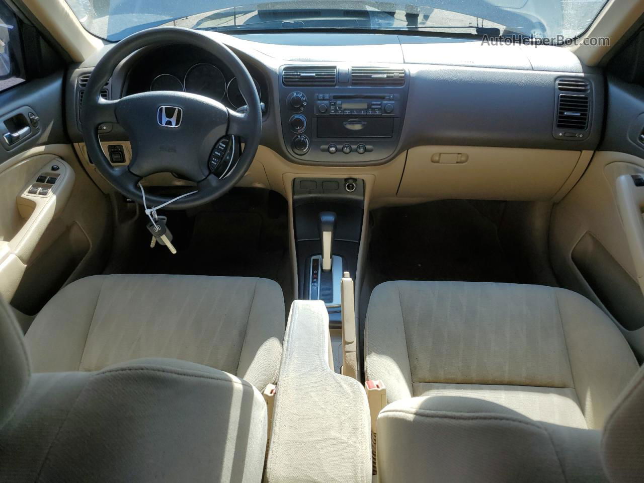 2004 Honda Civic Lx Tan vin: 2HGES16594H573801