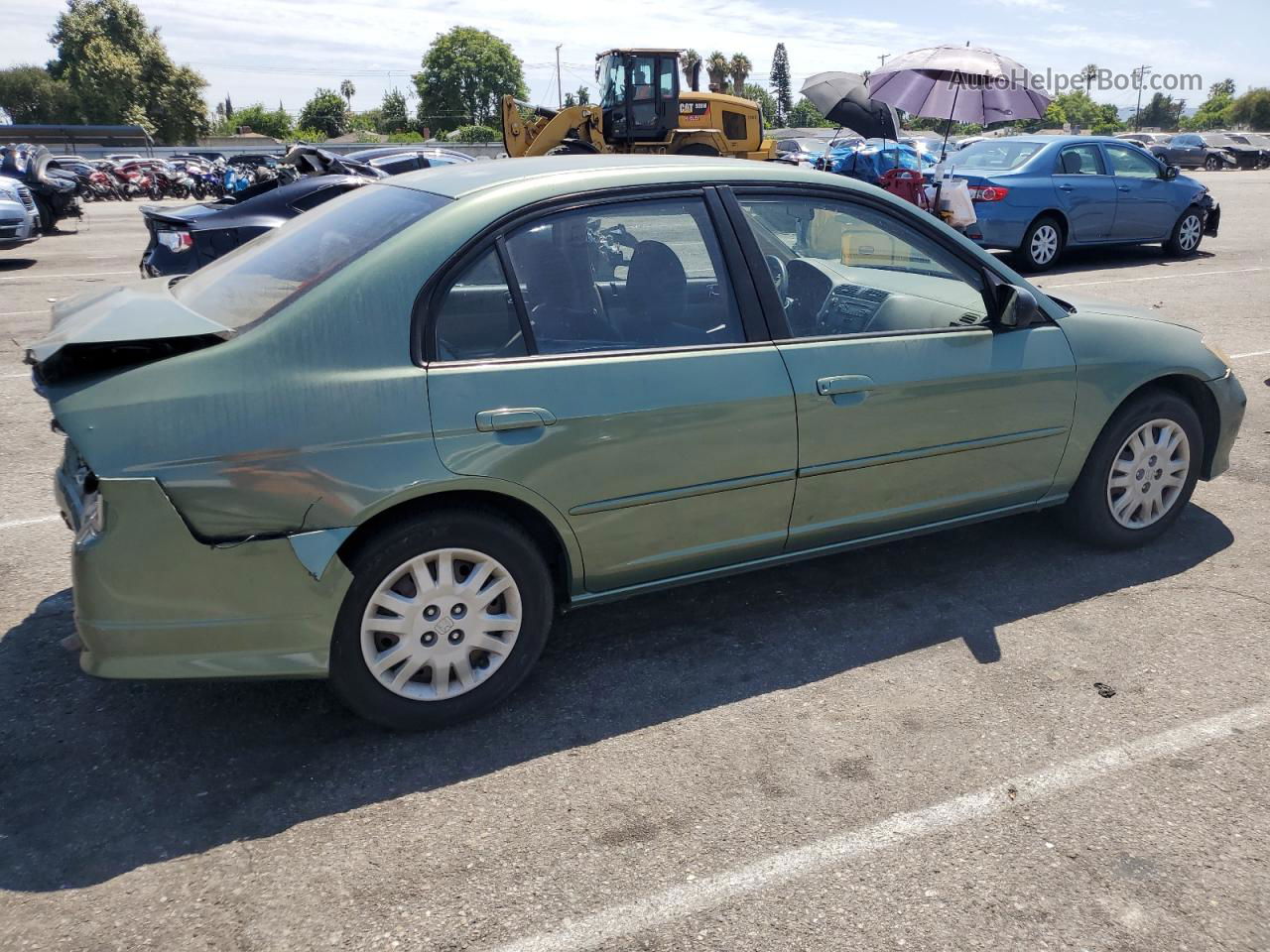 2004 Honda Civic Lx Green vin: 2HGES16594H593529