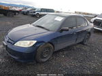 2004 Honda Civic Lx Blue vin: 2HGES16594H601077