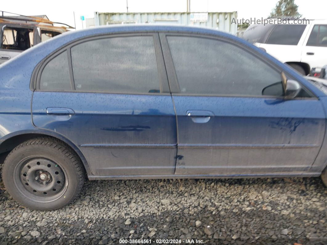 2004 Honda Civic Lx Blue vin: 2HGES16594H601077