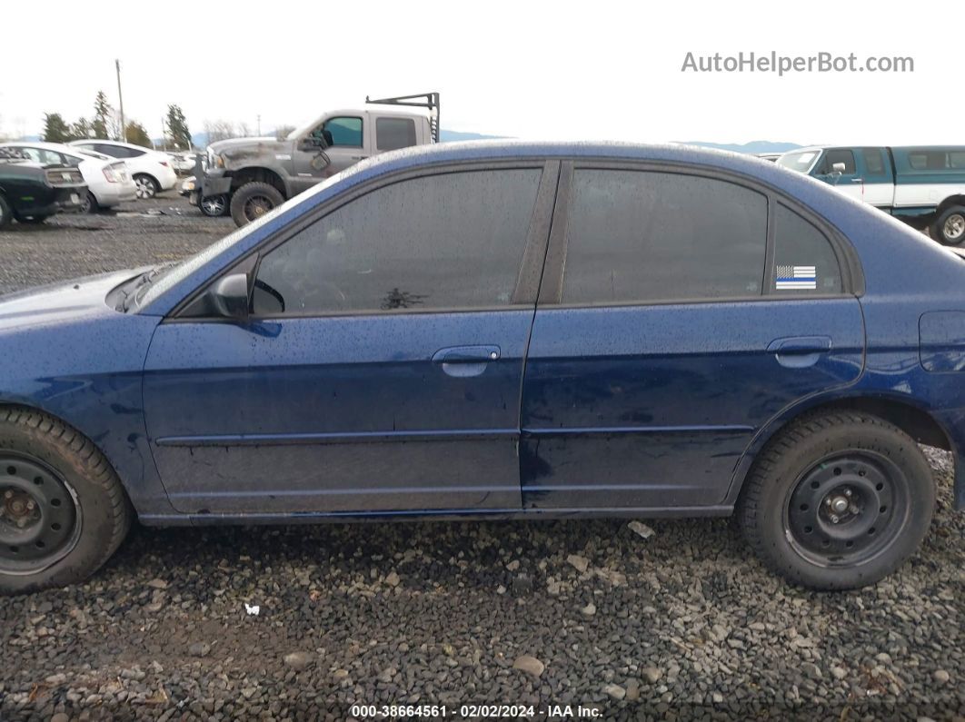 2004 Honda Civic Lx Blue vin: 2HGES16594H601077