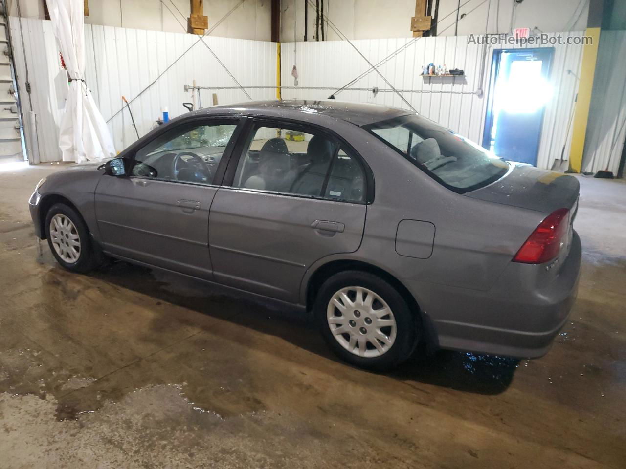 2004 Honda Civic Lx Gray vin: 2HGES16594H640624