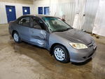 2004 Honda Civic Lx Gray vin: 2HGES16594H640624