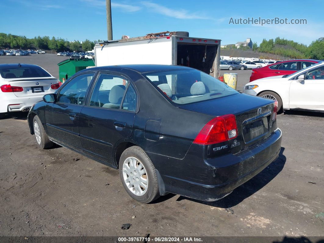 2005 Honda Civic Lx/lx Se Black vin: 2HGES16595H607933