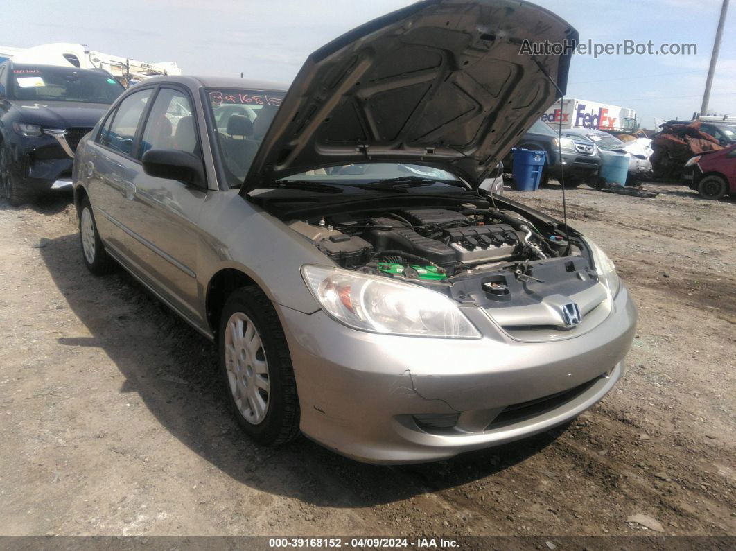 2005 Honda Civic Lx Silver vin: 2HGES16595H615398