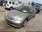 2005 Honda Civic Lx Silver vin: 2HGES16595H615398