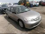 2005 Honda Civic Lx Silver vin: 2HGES16595H615398