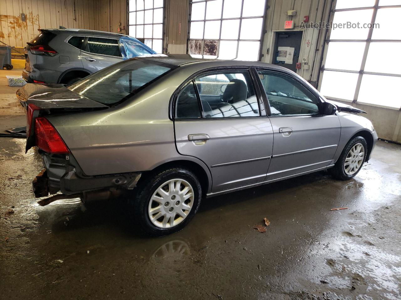 2004 Honda Civic Lx Silver vin: 2HGES165X4H506804