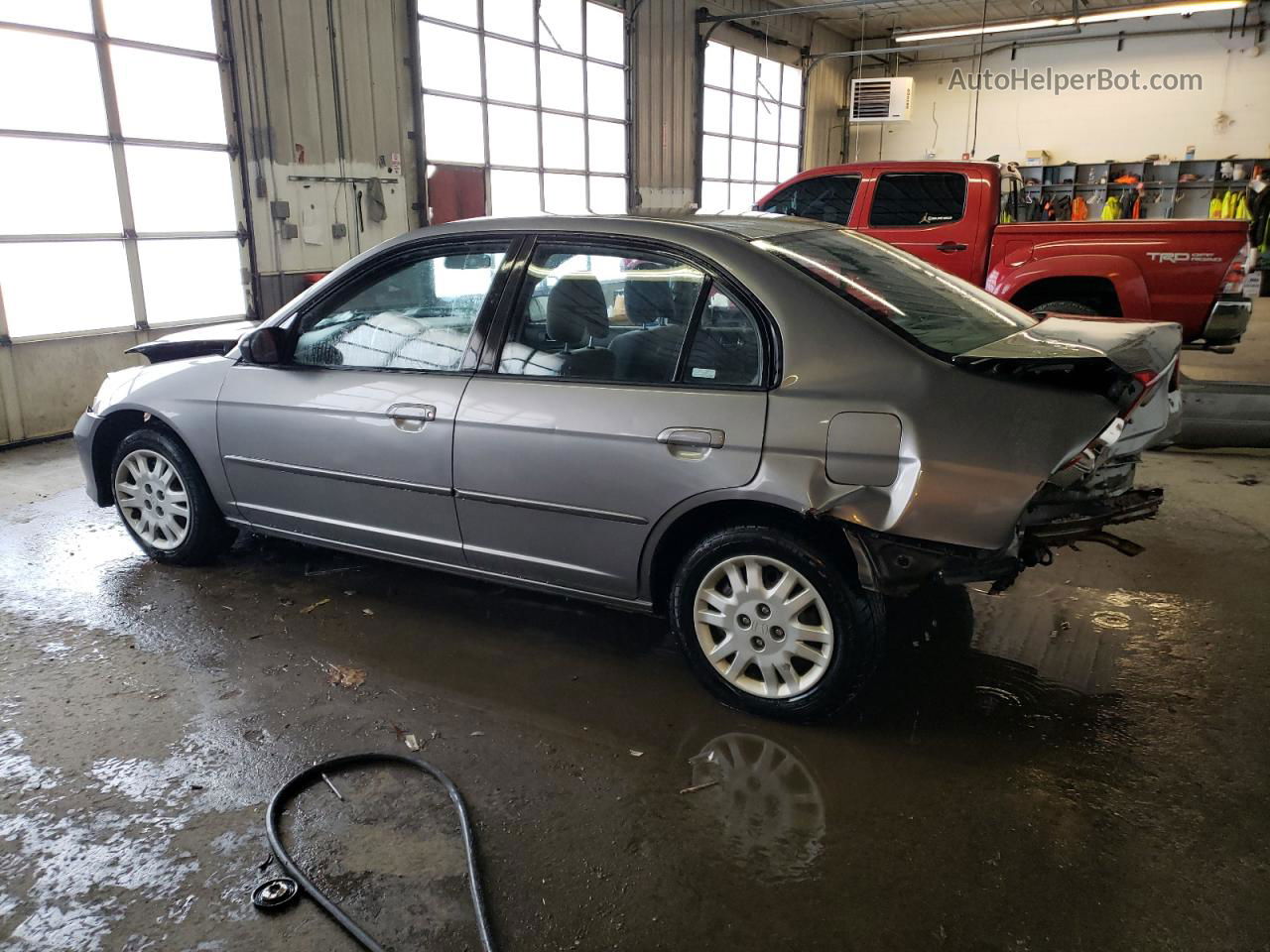 2004 Honda Civic Lx Silver vin: 2HGES165X4H506804