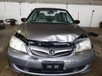 2004 Honda Civic Lx Silver vin: 2HGES165X4H506804