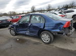 2004 Honda Civic Lx Blue vin: 2HGES165X4H514210