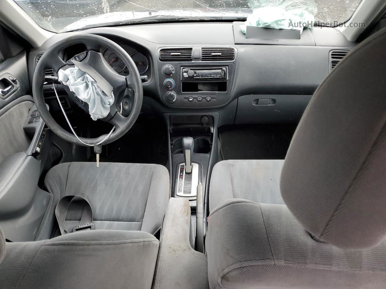 2004 Honda Civic Lx Синий vin: 2HGES165X4H514210