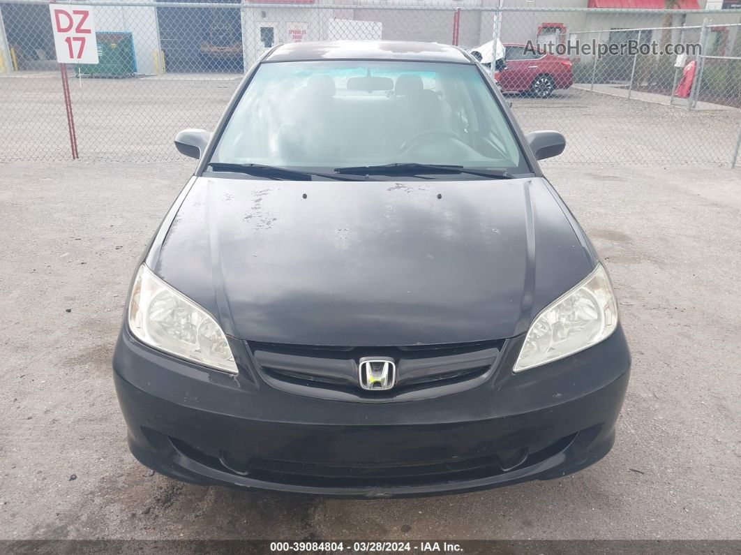 2004 Honda Civic Lx Черный vin: 2HGES165X4H533937