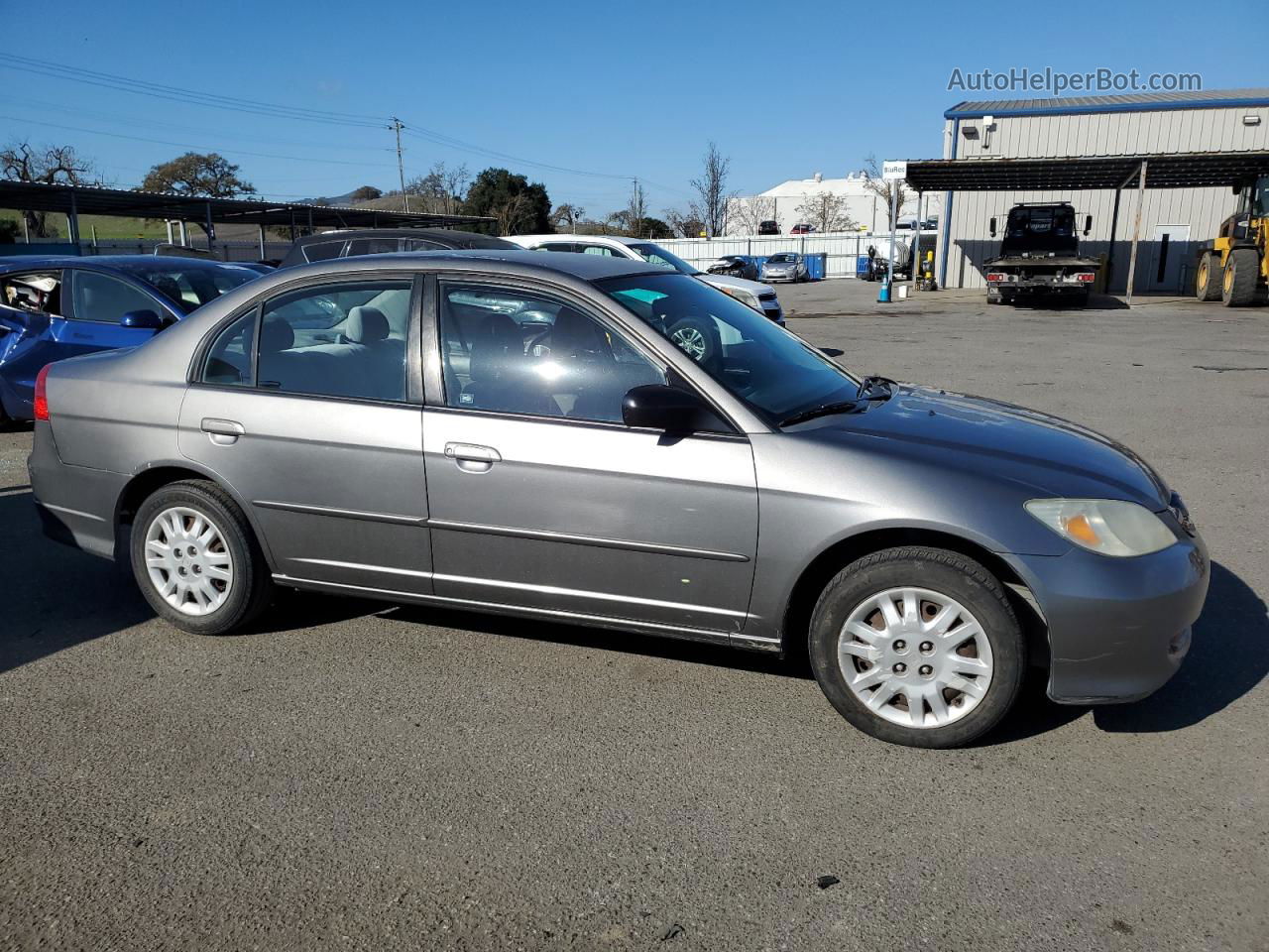 2004 Honda Civic Lx Gray vin: 2HGES165X4H587867