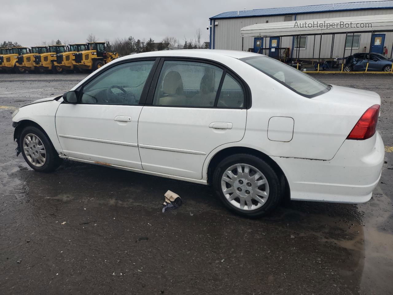 2004 Honda Civic Lx White vin: 2HGES165X4H617899