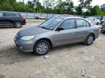 2004 Honda Civic Lx Gray vin: 2HGES165X4H641040