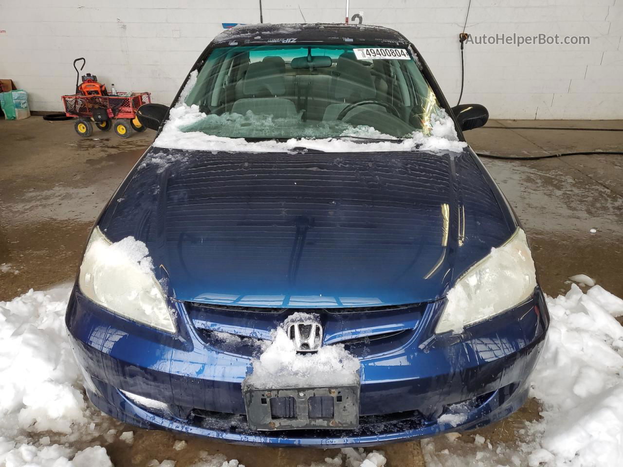 2005 Honda Civic Lx Blue vin: 2HGES165X5H563490