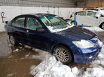 2005 Honda Civic Lx Blue vin: 2HGES165X5H563490