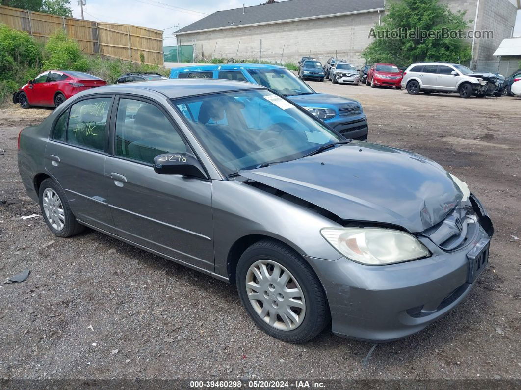 2005 Honda Civic Lx/lx Se Silver vin: 2HGES165X5H621453