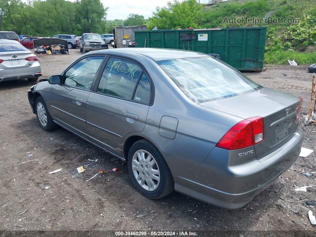 2005 Honda Civic Lx/lx Se Silver vin: 2HGES165X5H621453