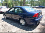 2004 Honda Civic Lx Blue vin: 2HGES16604H569354