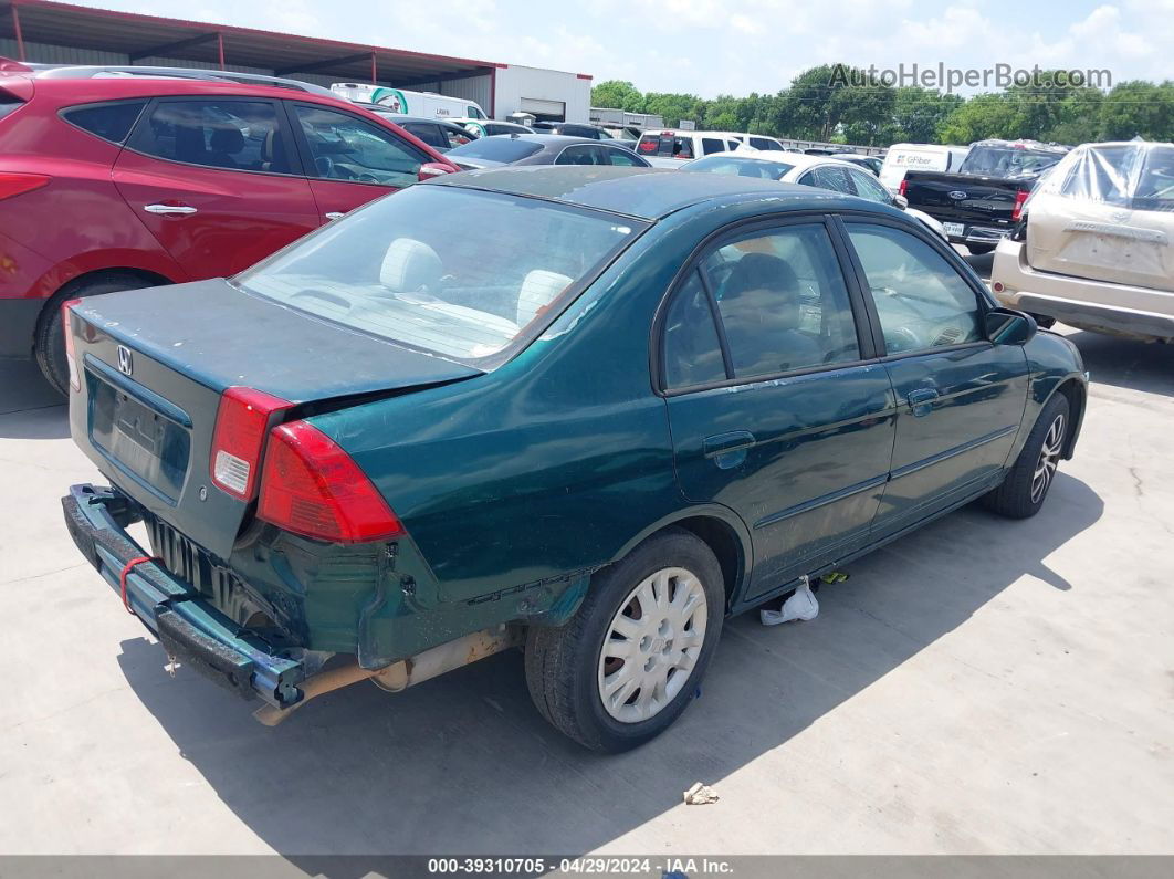 2004 Honda Civic Lx Green vin: 2HGES16604H600344