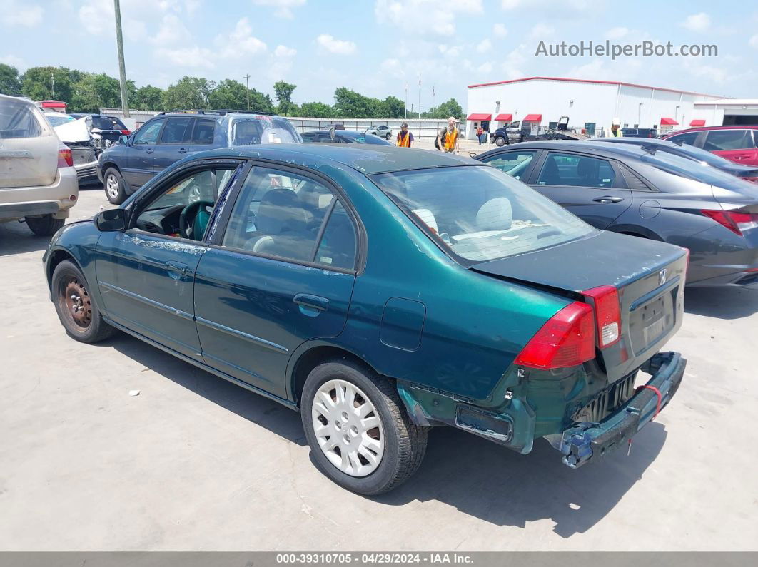 2004 Honda Civic Lx Green vin: 2HGES16604H600344