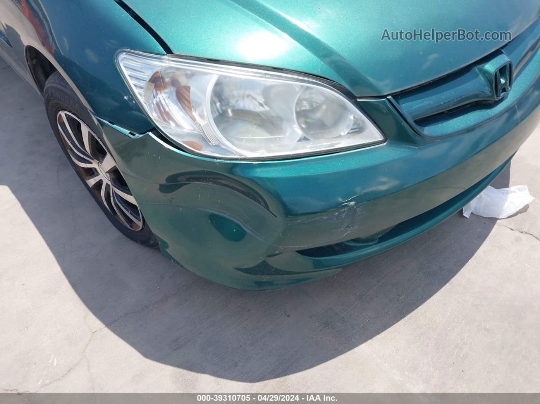 2004 Honda Civic Lx Green vin: 2HGES16604H600344