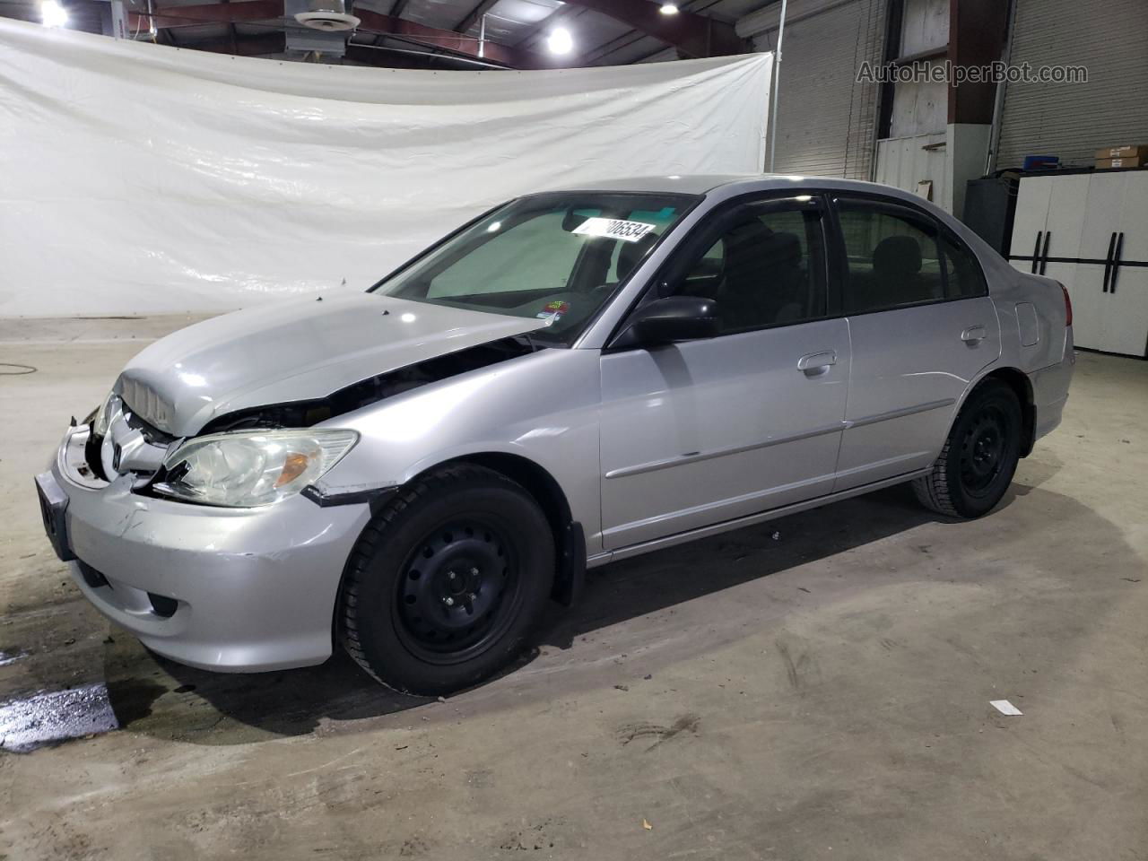 2005 Honda Civic Lx Silver vin: 2HGES16615H532170