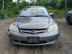 2005 Honda Civic Lx Серый vin: 2HGES16625H046645