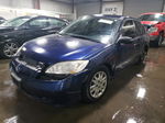 2004 Honda Civic Lx Синий vin: 2HGES16634H518382