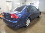 2004 Honda Civic Lx Синий vin: 2HGES16634H518382